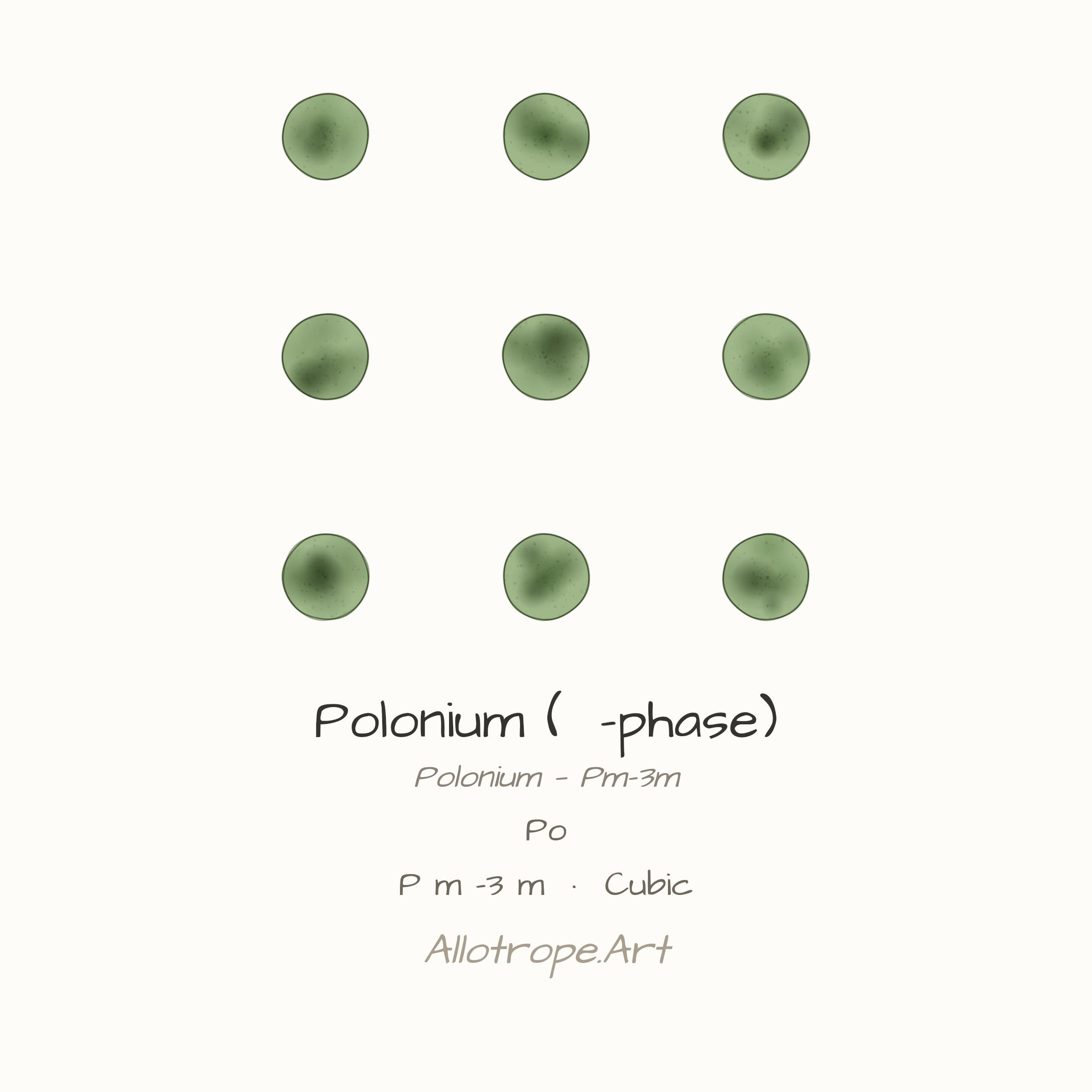Polonium — P m -3 m