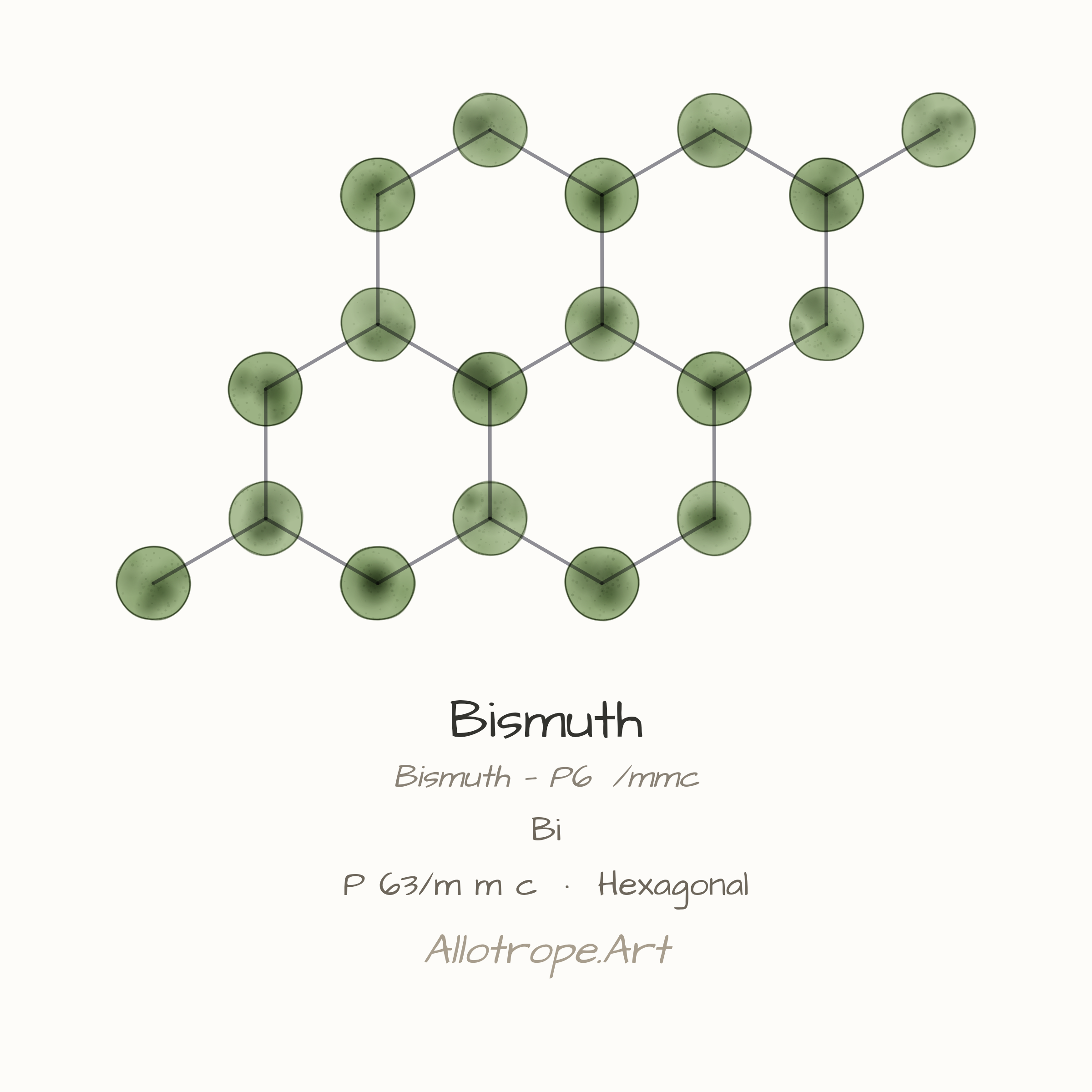 Bismuth — P 63/m m c