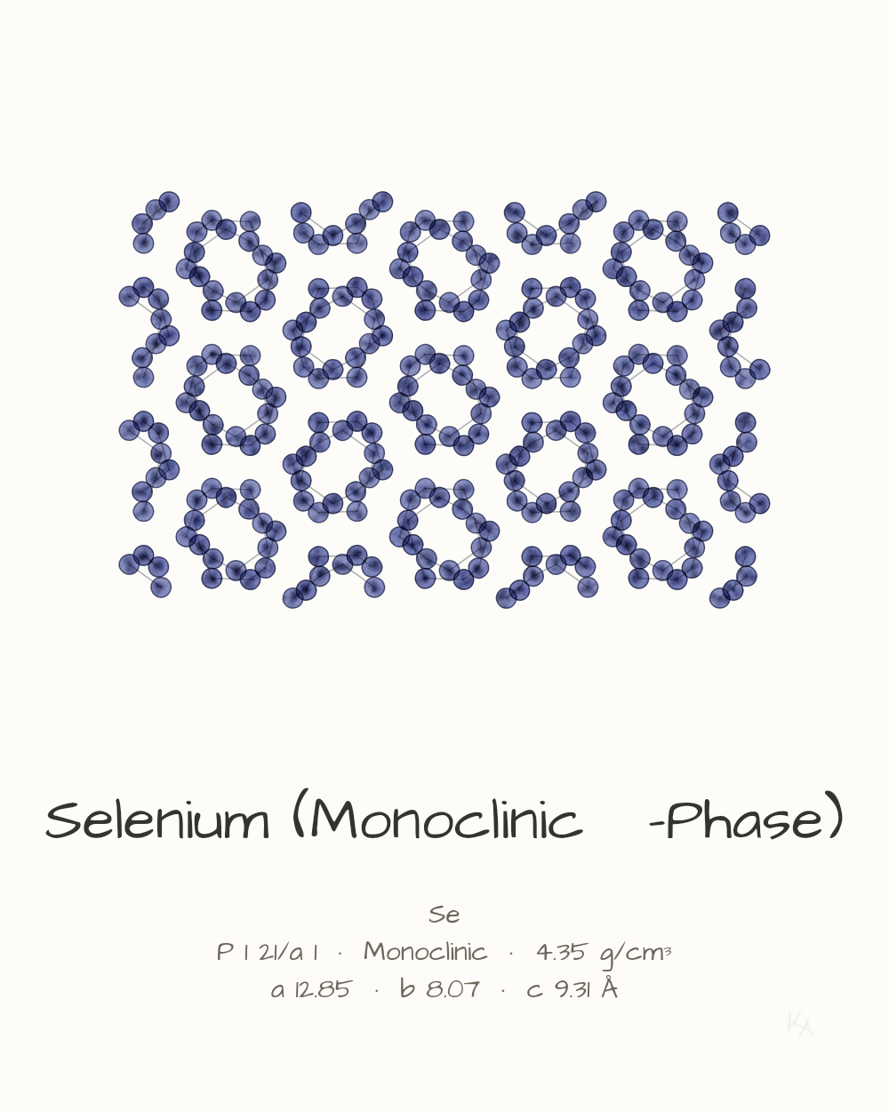Selenium (Monoclinic α-Phase)