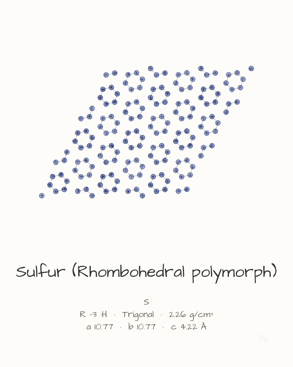 Sulfur (Rhombohedral polymorph)