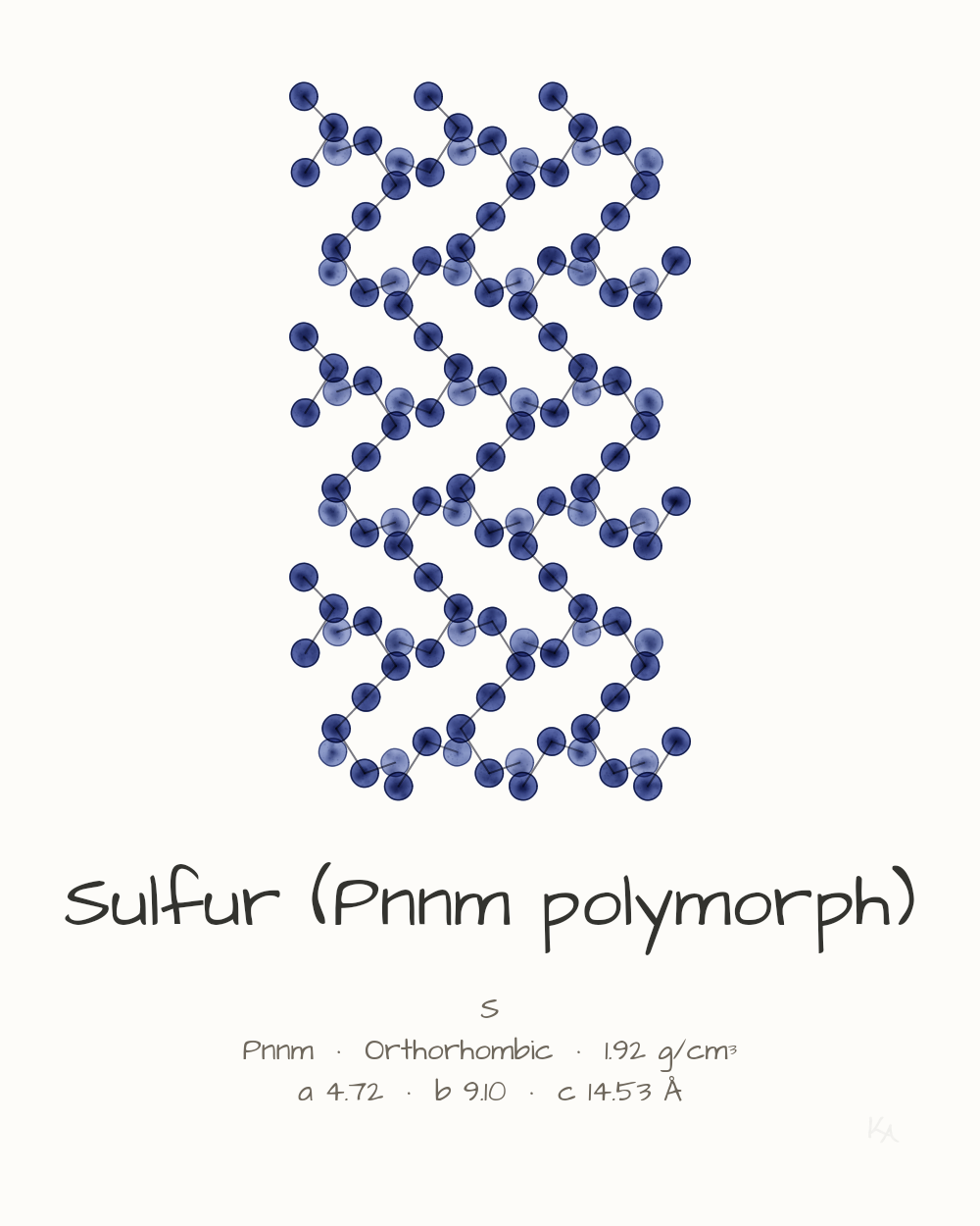 Sulfur (Pnnm polymorph)