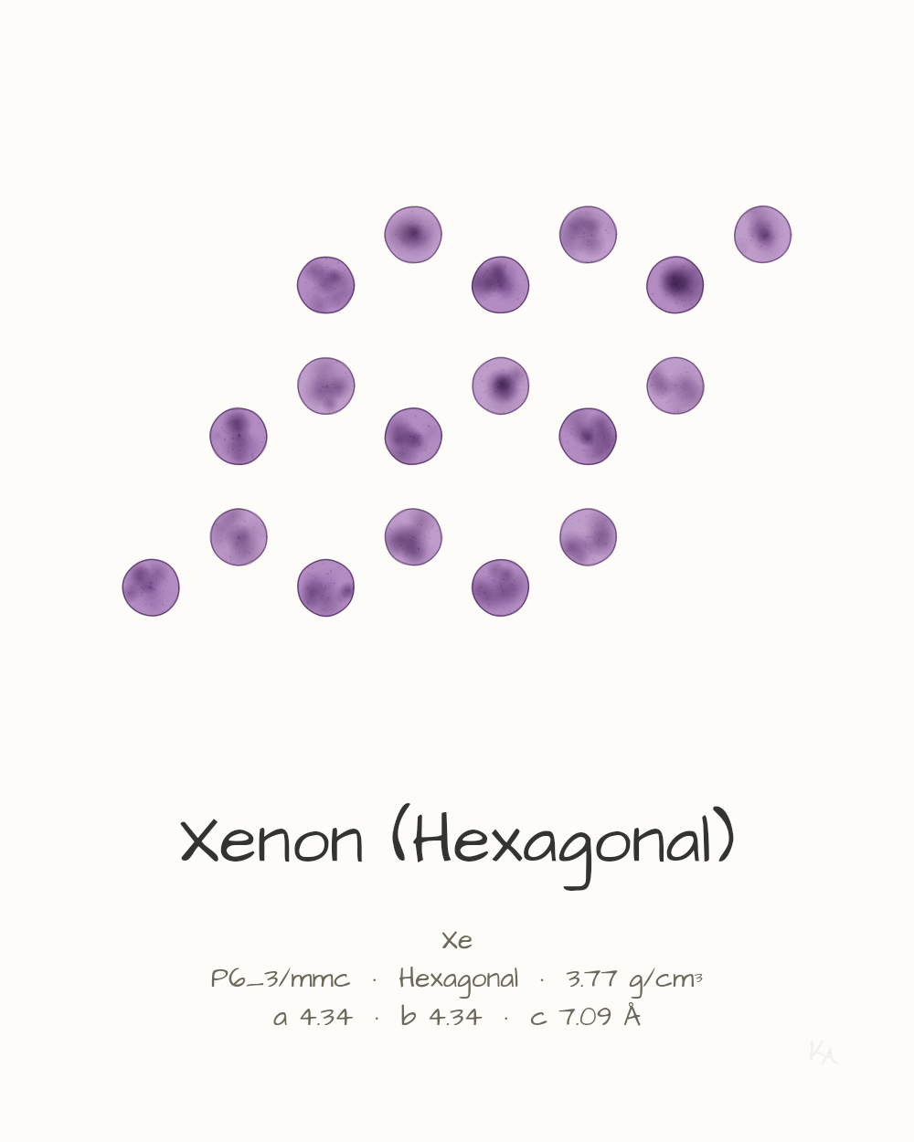 Xenon (Hexagonal)